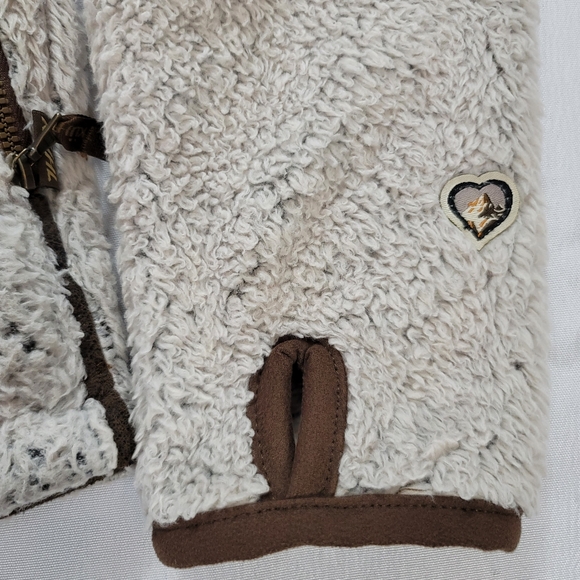 Kuhl Jacket Adult Small Beige FLIGHT Pile Fleece Packable Hood Coat Full… - Picture 4 of 12